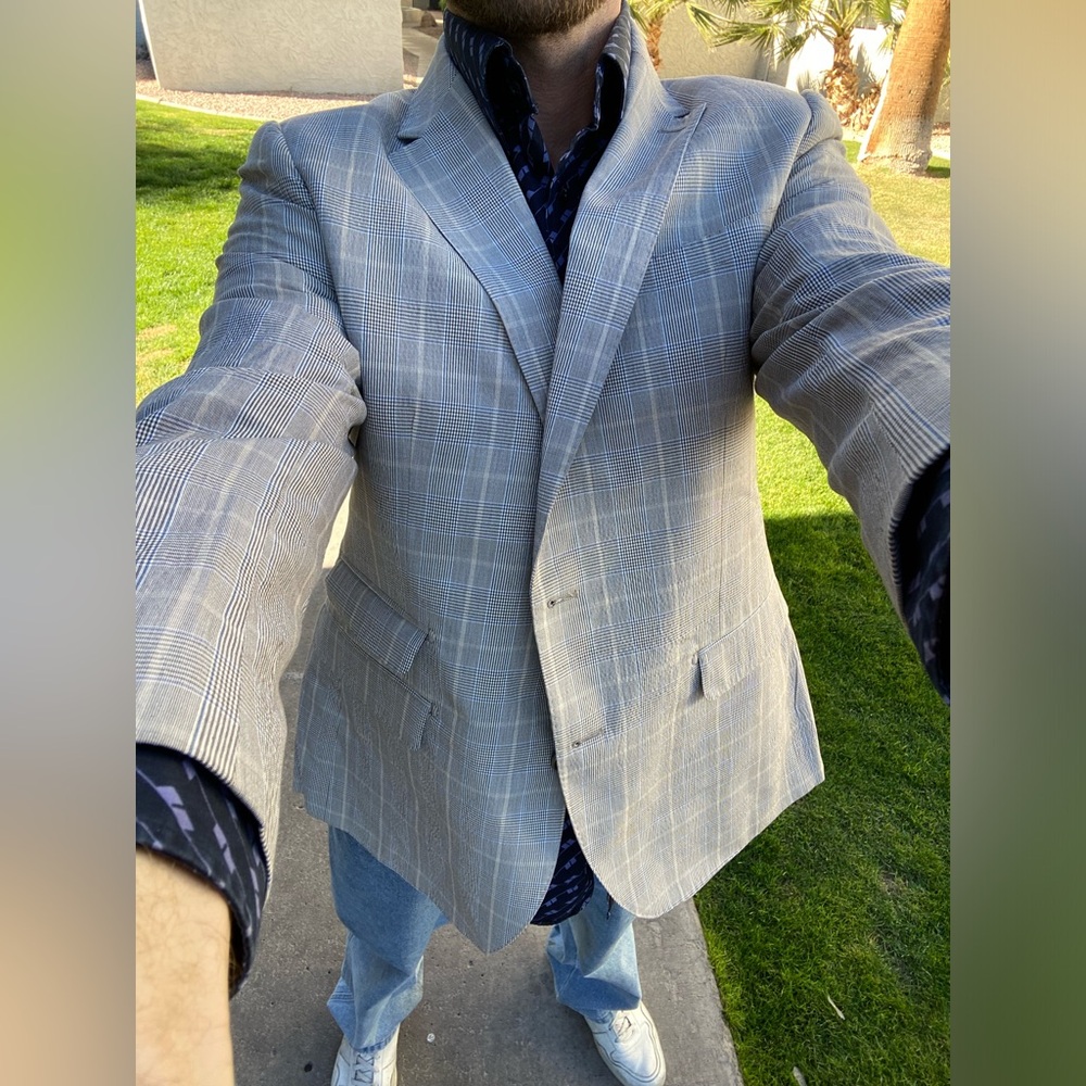Blazer Men's 42r Gray Zignone Active S Italy